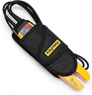 KingSung Sturdy Fabric Tool Holster for FlukeT5-1000/T5-600/T6-1000/T6-600, Continuity and Current Tester Meter Case with Belt Loop, Multipurpose Tool Belt Bag, Can Use Without Belt,T5/ T6 Pouch