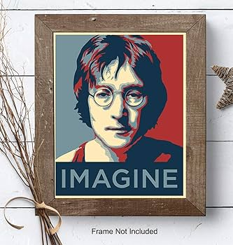 Amazon.com: John Lennon Imagine Wall Art Print