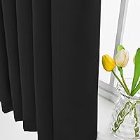 Vista 43 de MAIHER Cortina plisada para oscurecer la habitación, de 108 pulgadas, triple tejido, con aislamiento térmico, ahorro de energía, cortina plisada