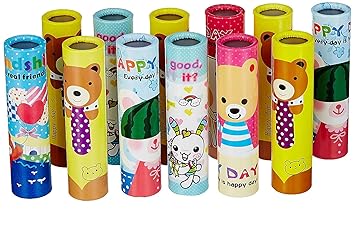 ANG Birthday Party Return Gifts for Kids Kaleidoscopes Science Educational Toy with Magical Fun (Pack of 6) (Multicolor)
