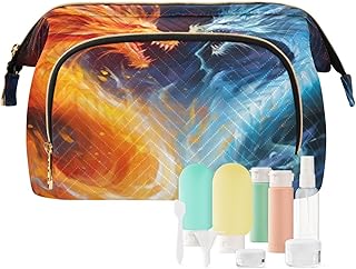 Kigai 3d Printing Dragons Makeup Bag Cosmetic...