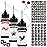 Temporary Art Painting Kit Semi Permanent Tattoo Ink Freehand Gel 103 Pcs Free Stencils, DIY Fake Freckles, Full Kit 3 Bottles (Black+Red+Brown)