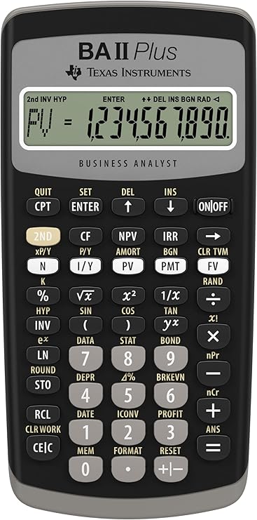Début de journée en baisse pour le dollar 4 71rIsFI0W3L. AC SY741 Texas Instruments BA II Plus Financial Calculator, Black Medium