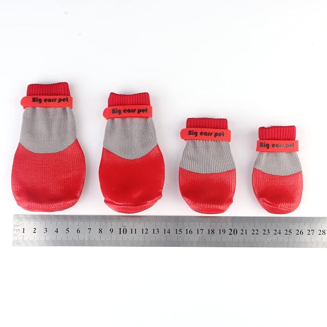 Foto 7 de 7 de Avaner Zapatos para Perros de 4 Piezas, Impermeables y Antideslizantes, Botas de protección para Perros