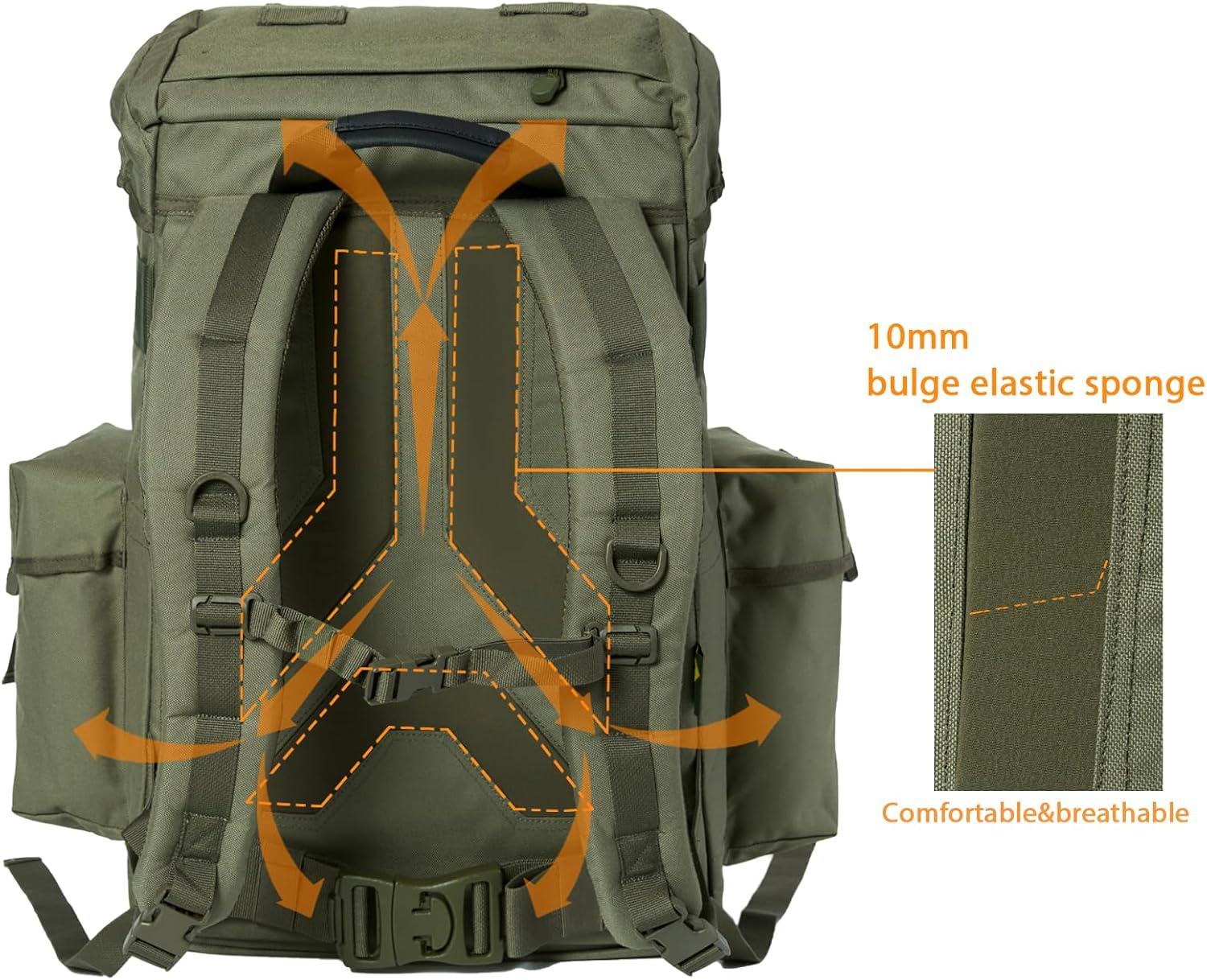 MT Military ALICE Pack Internal frame Army Survival Combat ALICE Rucksack Backpack - Image 4