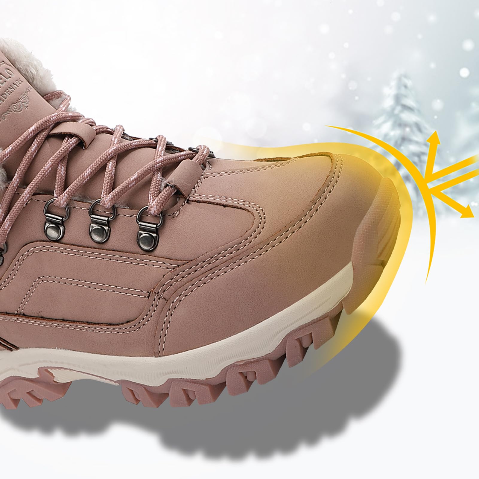 TARELO Stivali Donna Antiscivolo Invernali Scarpe Taglie 36-41