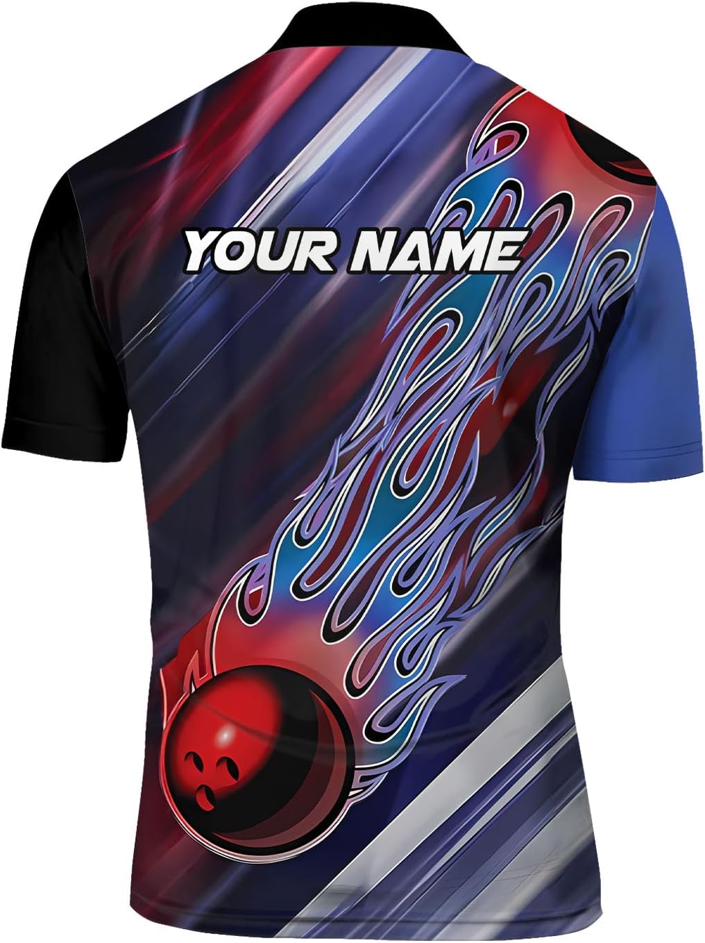 Rivelus Personalized Bowling Jersey 3D, Bowling Shirts for Team, Bowling Shirt Unisex for Men Women, Bowling Polo Shirts