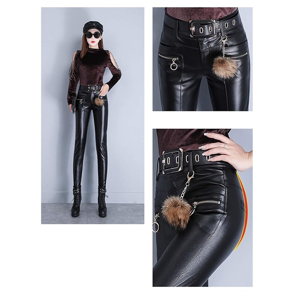 Amazon | [THLD] ロングパンツ ペンシルパンツ レザーパンツ