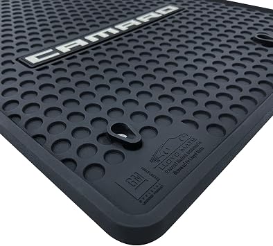 Lloyd Mats Custom-Fit All-Weather Rubber Floor Mats for Chevy Camaro 2010-2015 Camaro Word, Black
