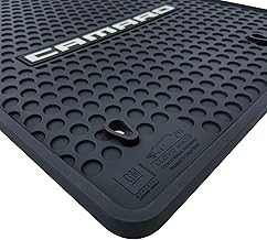 Lloyd Mats Custom-Fit All-Weather Rubber Floor Mats for Chevy Camaro 2010-2015 (Camaro Word, Black)