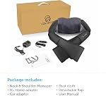 COMFIER Neck Massager with Heat, Shiatsu Shoulder Massager, Corded Back Massage Deeper Tissue Kneading Massagers for Home, Office