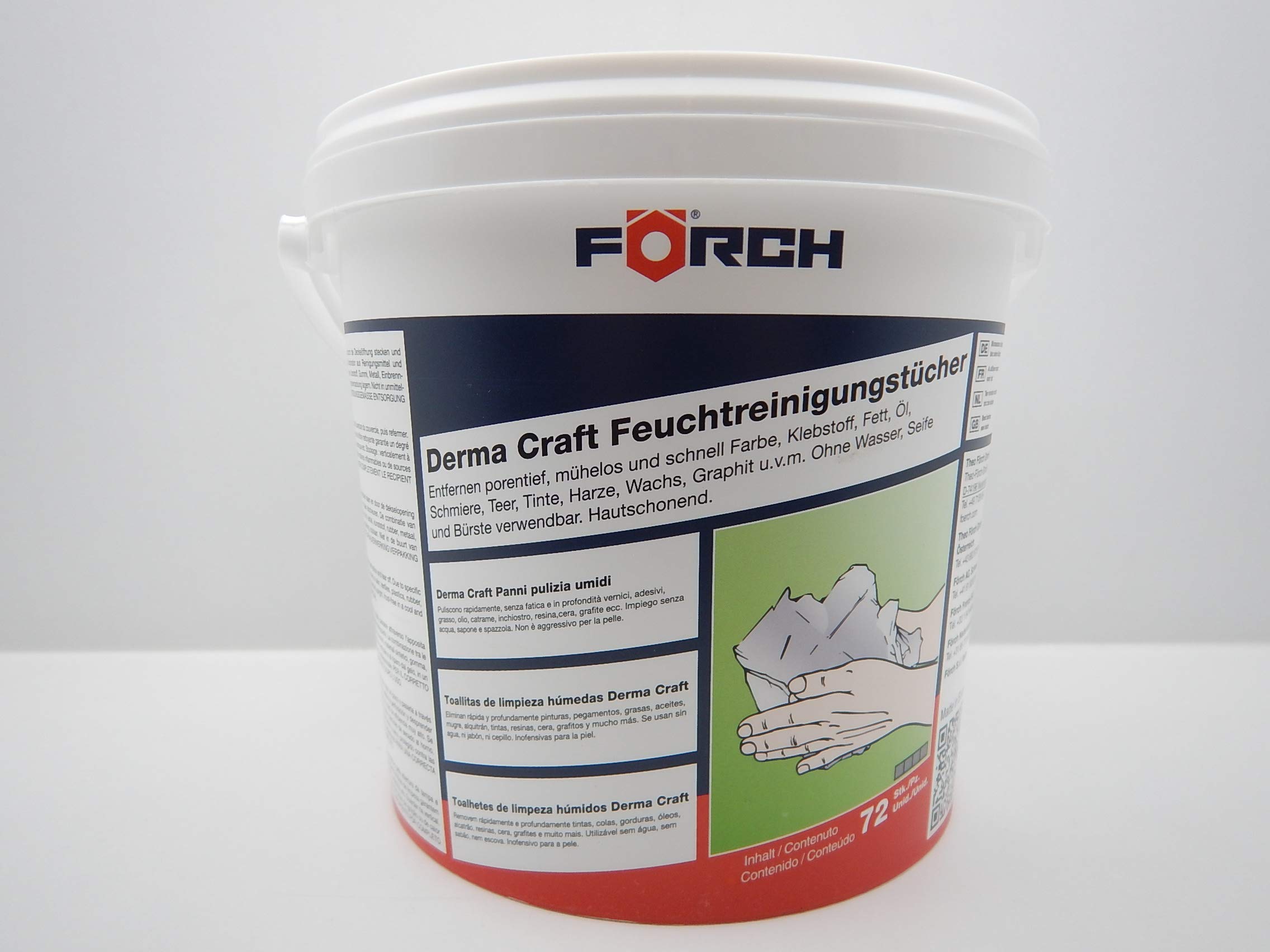 FÖRCH DERMA CRAFT FEUCHT REINIGUNGSTÜCHER TÜCHER REINIGT PORENTIEF 72 STÜCK (2)