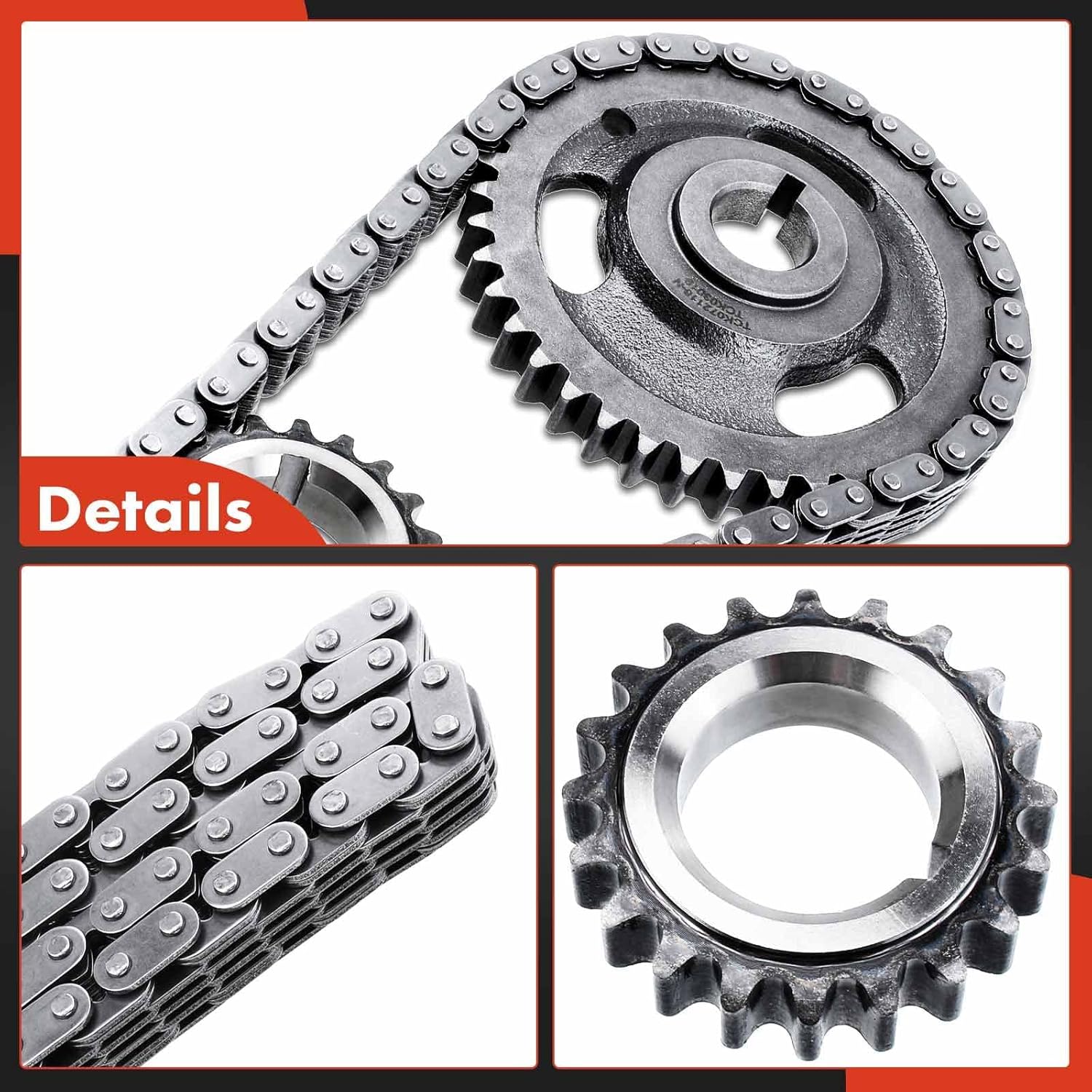 A-Premium Engine Timing Chain Kit [fits OHV, 4Cyl 2.2L] Compatible with Buick Century & Chevy S10, Beretta, Cavalier, Corsica, LLV & GMC Sonoma & Isuzu Hombre & Olds Cutlass Ciera & Pontiac Sunfire