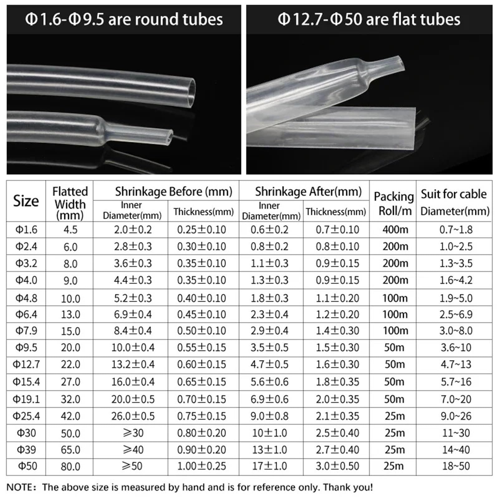 Tubo termorretráctil transparente con pegamento, de doble pared, 1,6 mm a 39, revestimiento adhesivo y aislamiento poliolefina, 3:1 para Cables Eléctricos(15.4mm,10 meters)