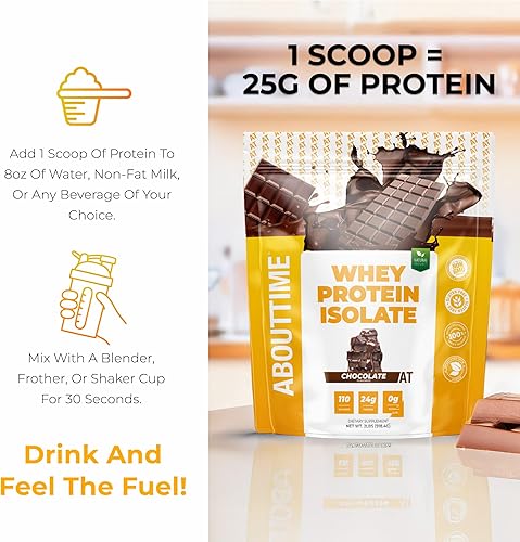Miniatura 7 de Aislado de proteína de suero Nutrition About Time de SDC, 2 lb, 108720, 1, 1