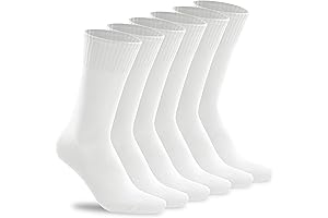 HAVE A TREE Mens Dress Socks White Long Socks For Business Men Casual Socks 3-12Pack