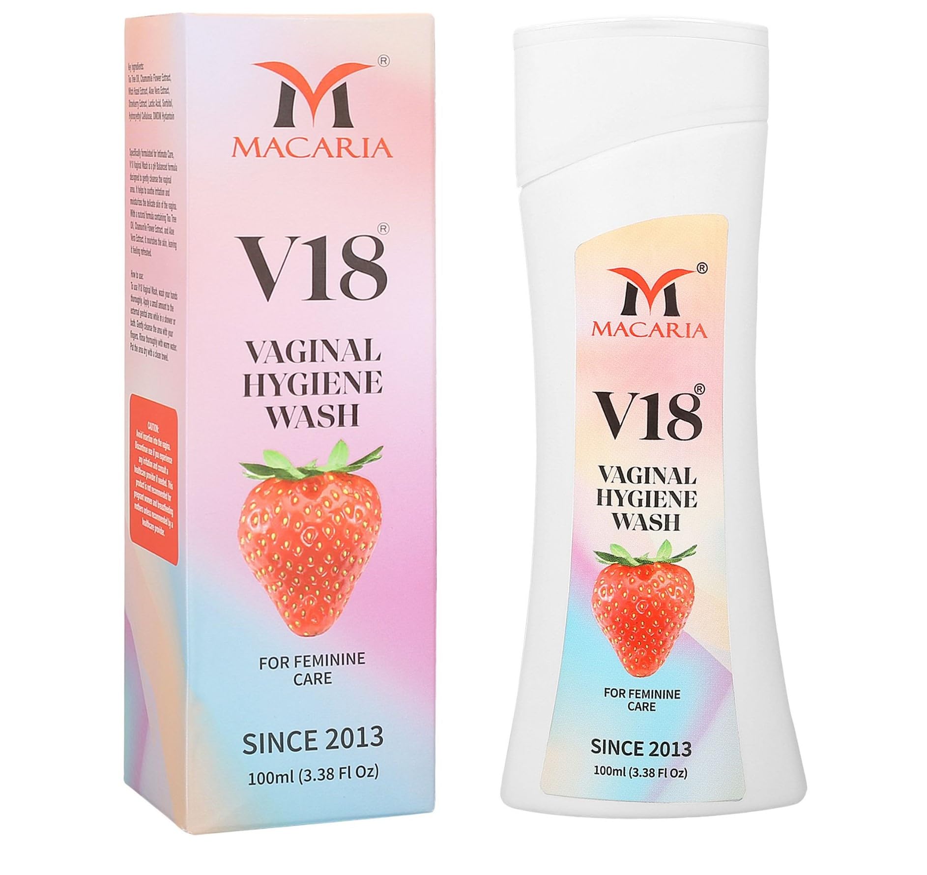MACARIA V18 vaginal yoni Intimate wash travel size women ph balance for girls