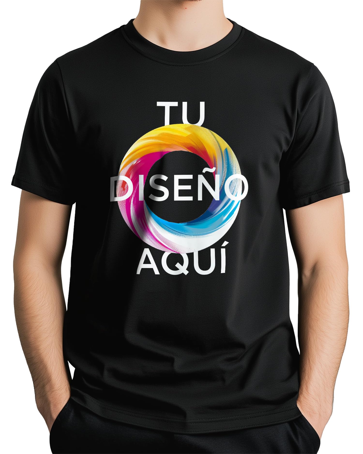 Panorama Camiseta Personalizada de Colores - Camisetas Personalizadas Unisex 100% Algodón - Regalos Personalizados y Originales - Camiseta Manga Corta con Texto y Foto Personalizada