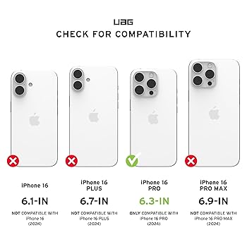 Amazon.com: URBAN ARMOR GEAR UAG Designed for iPhone 16 Pro