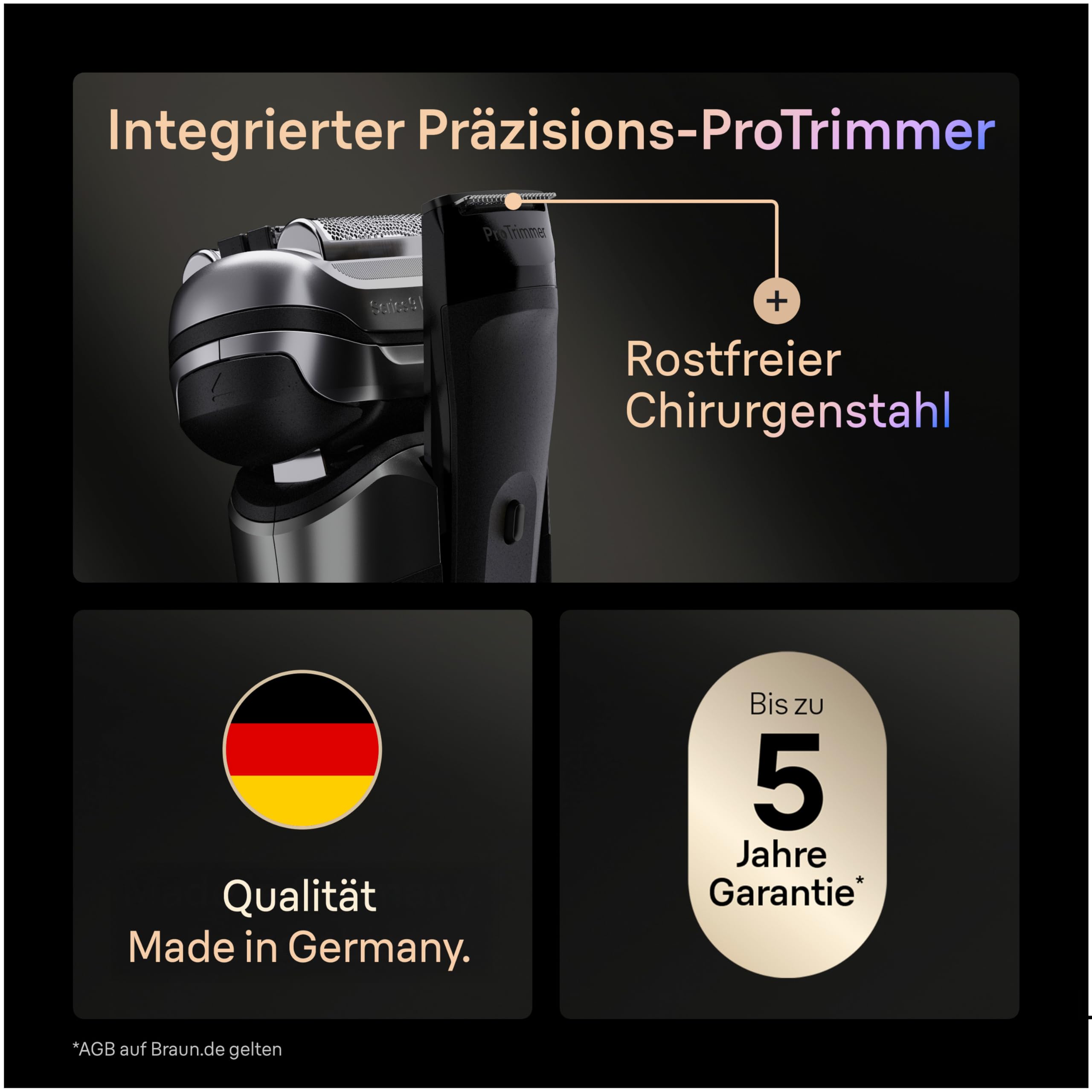 Braun Glatzen Rasierer Herren Series 9 PRO+, Graphit | Elektrorasierer für Nass Und Trockenrasur, Glatzenrasierer, Kopfrasierer, 60 Min Akku, Wasserdicht