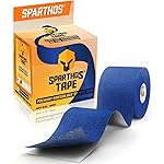 Sparthos Kinesiology Tape - Incredible Support for Athletic Sports and Recovery - Free Kinesio Taping Guide! - Rock Scar Therapist Kinesiotex Kinesiologytape - Uncut (Navy Blue)