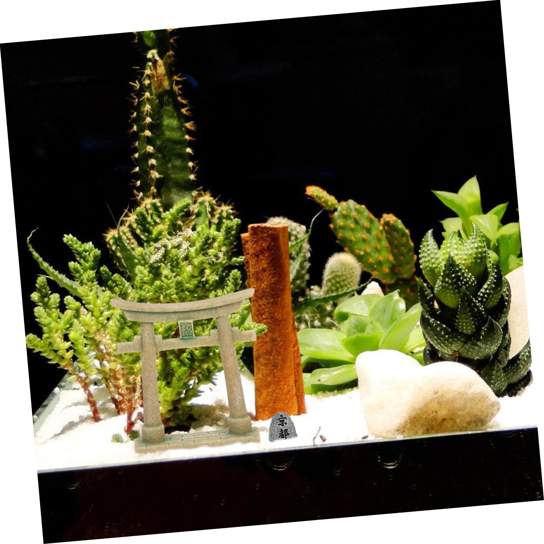 2 Stuks Miniatuur Pagode Beeld Japanse Lantaarn Tuin Decor Miniatuur