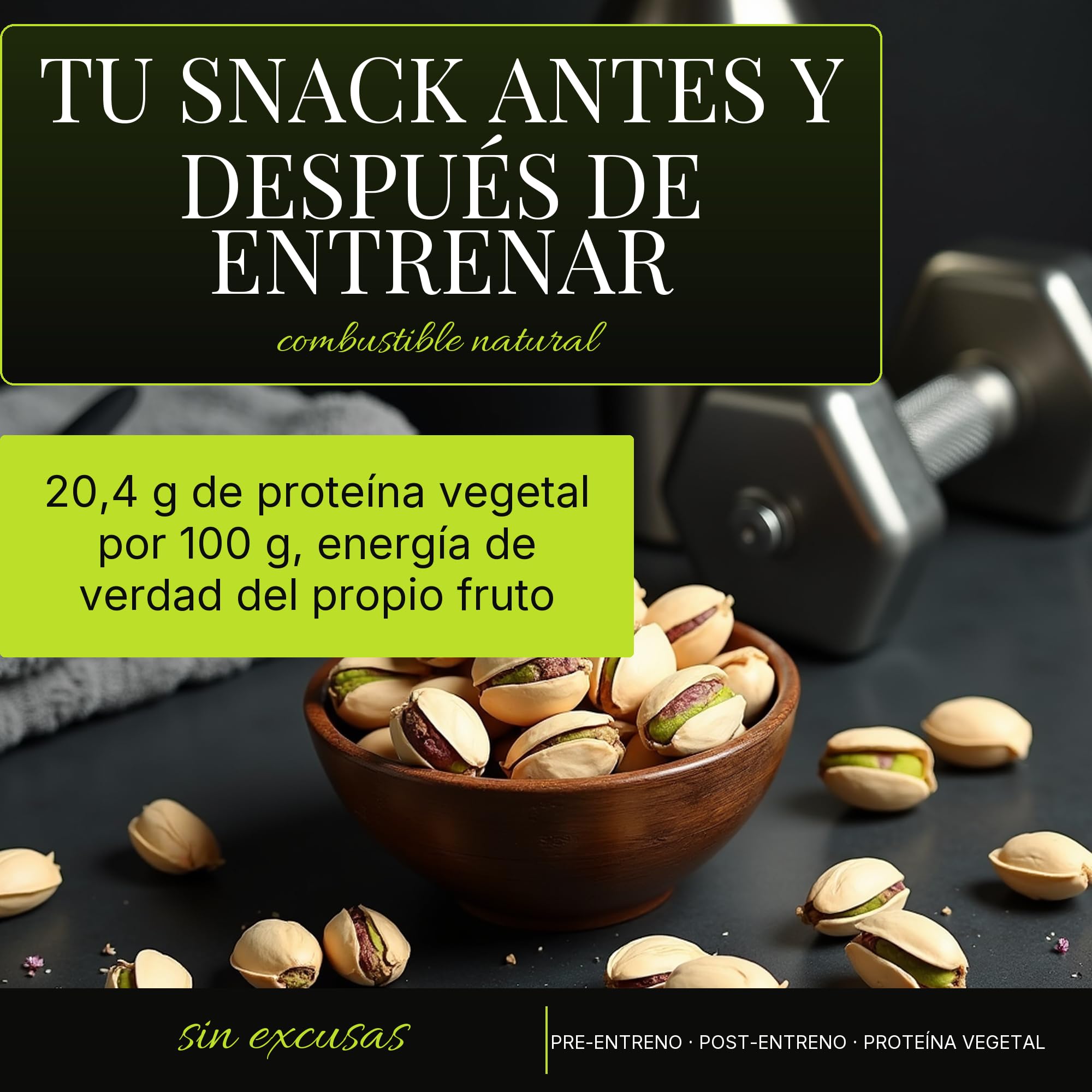 Pistacchi coltivati ​​in Spagna, tostati e salati. 4x250 grammi
