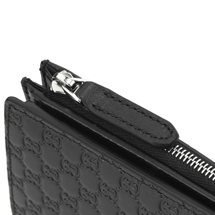 Gucci 二つ折り財布 黒 レザー ストライプ Amazon | [グッチ] 2つ折り財布 544475 BMJ1N 1000 FLAP WALLET