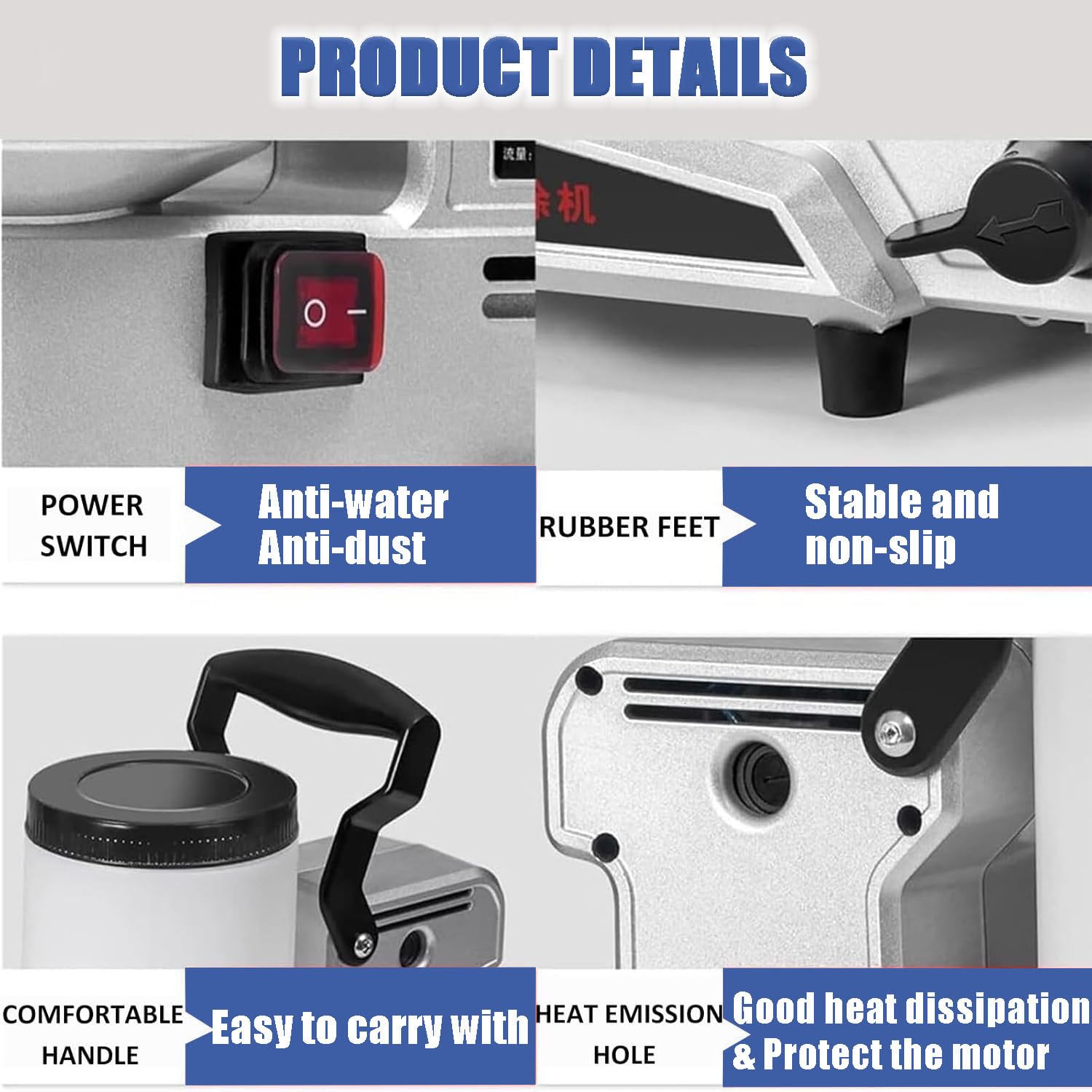 Pulverizador sin aire de alta presión de 1600 W, pistola de pintura portátil de 2,5 l/2,396.7 g/min con presión ajustable, manguera de 2 m, ideal para paredes, techos y más