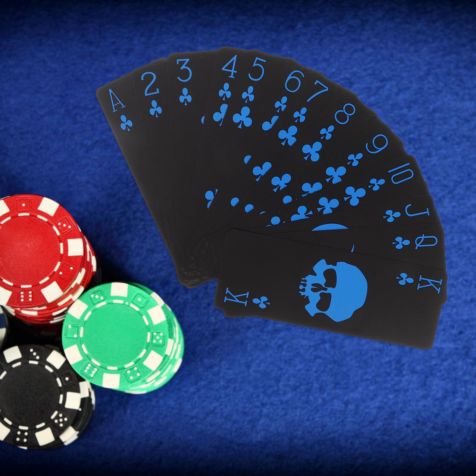Abaodam Carte da Impermeabili PVC con Tema Carte da Poker per Feste e Giochi All Resistente e per Adulti e Appassionati Giochi