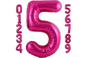 Colossal Pink 5 Balloon: Radiating Joy for Festivities