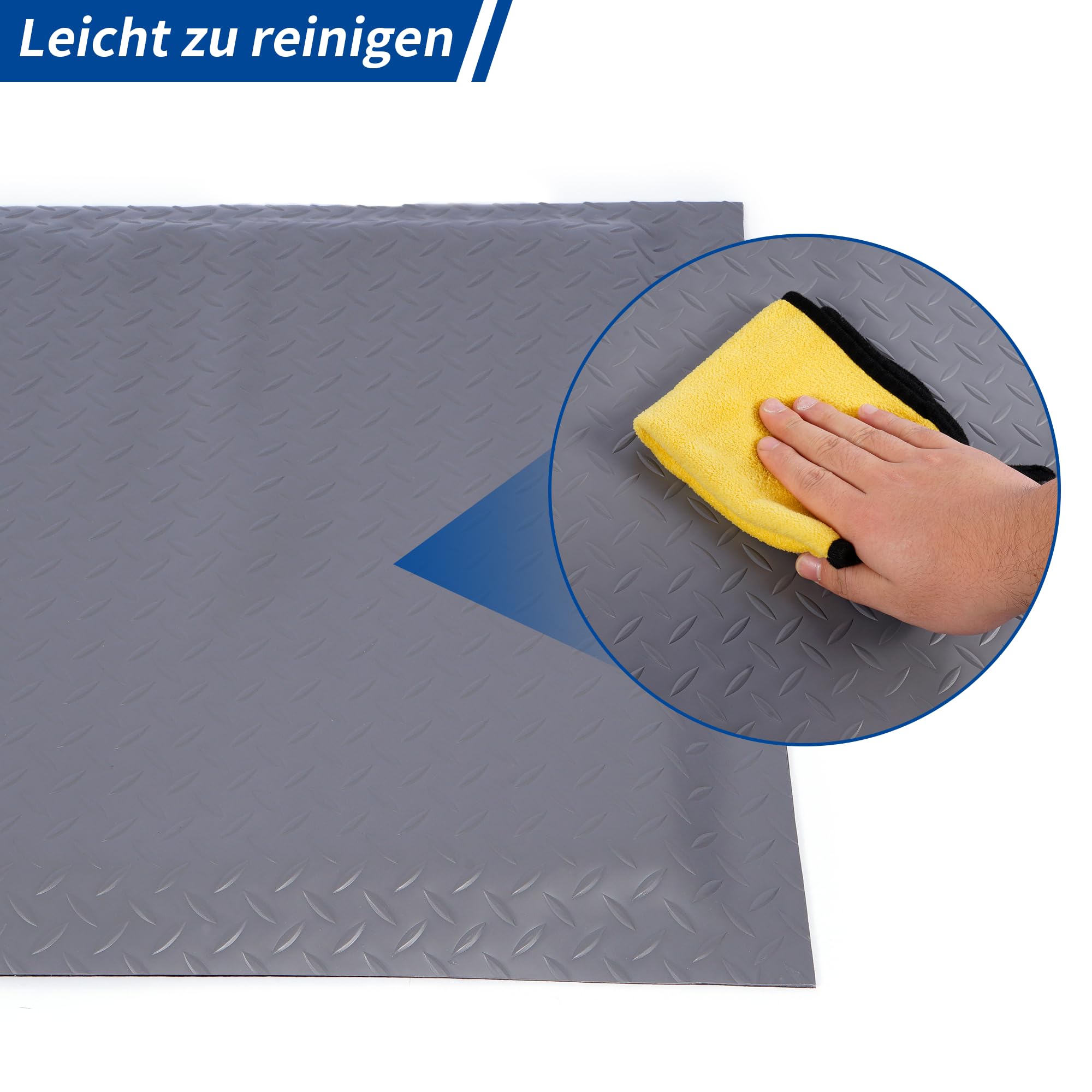 Anti Ermüdungsmatte für Steharbeitsplätze, Ergonomische Arbeitsplatzmatte Anti Fatigue Stehmatte, 60 x 152 cm Antimüdigkeitsmatte, Steh-Schreibtisch Fußmatten für Werkstatt, Fließband