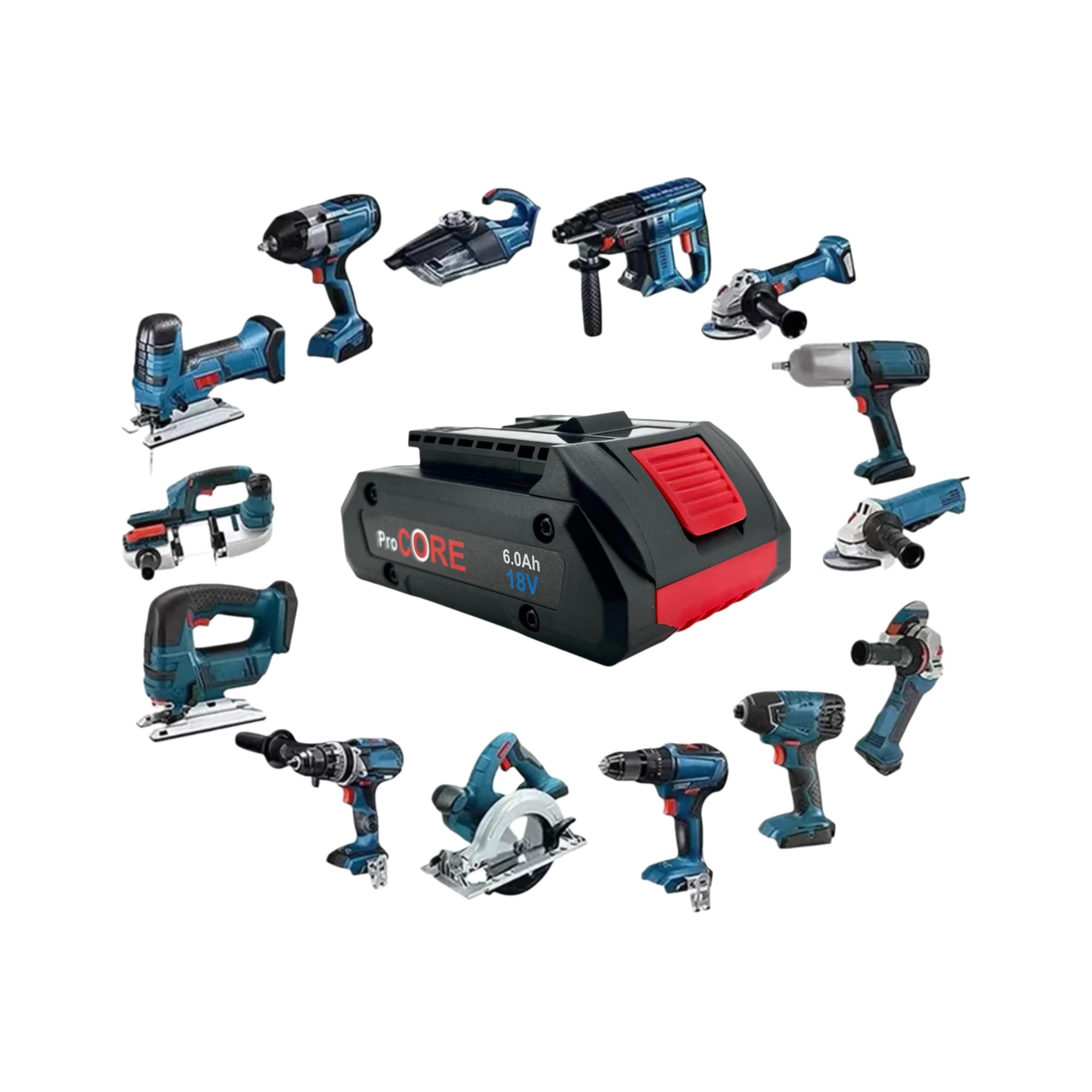 ProCore 18 V Batteria - 6,0 Ah - Batteria di ricambio ad alte prestazioni compatibile con Bosch Professional