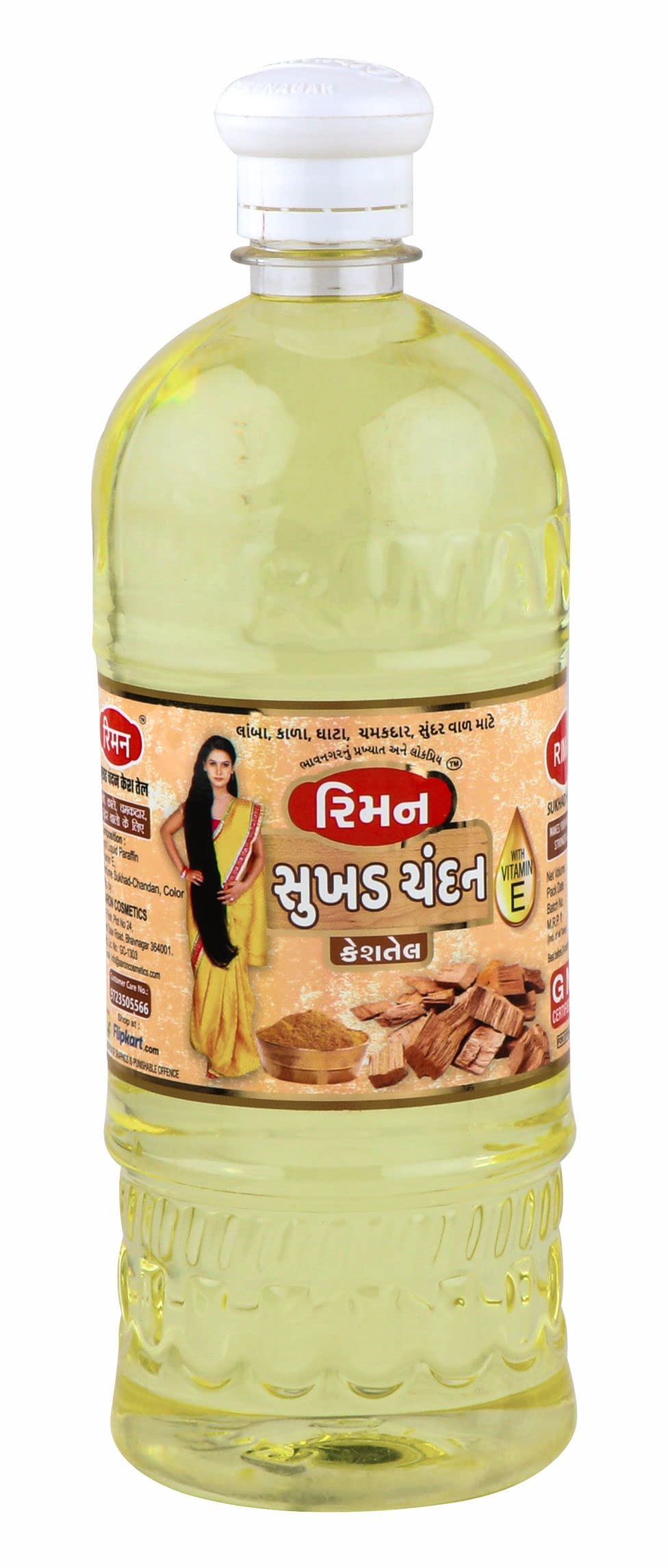 Riman Sukhad Chandan Herbal Hair Oil 500ml - Hair Growth for All Hair Types | Pack of 1-image-23