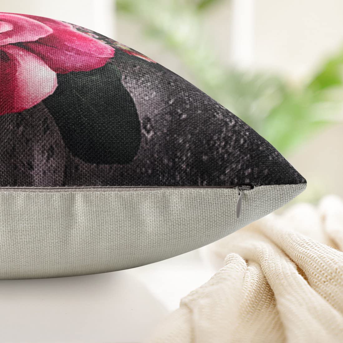 Federe Cuscini 40x40 Cm Impermeabili - Stampa Floreale, Per Esterni E Interni - Foto 2