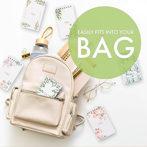 Miniatura 7 de ENSIGHT 8 cuadernos de bolsillo para hombres y mujeres, bloc de notas pequeños en espiral de 3 x 5 con 75 hojas, tamaño de bolsillo pequeño, bloc de