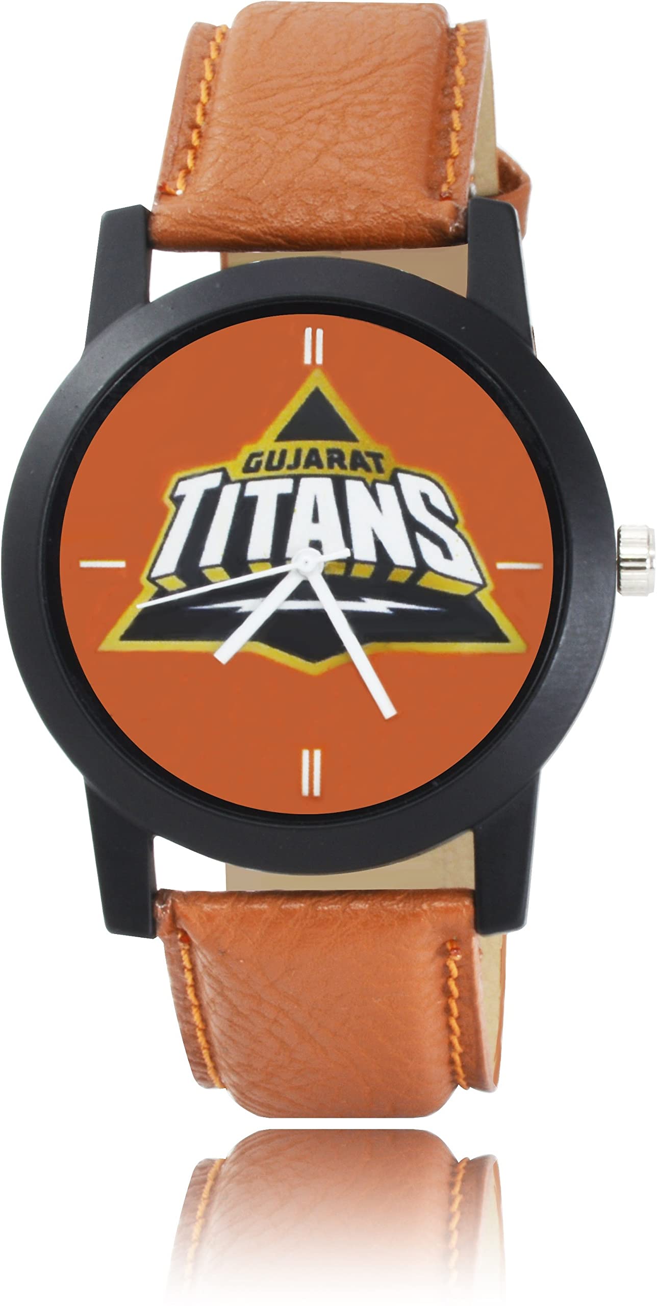 FEMEO IPL Cricket Fans Belt Gujrat (GJ) Leather Belt Watches for Men & Boys (B0BBR3XR9H) Amazon Price History, Amazon Price Tracker