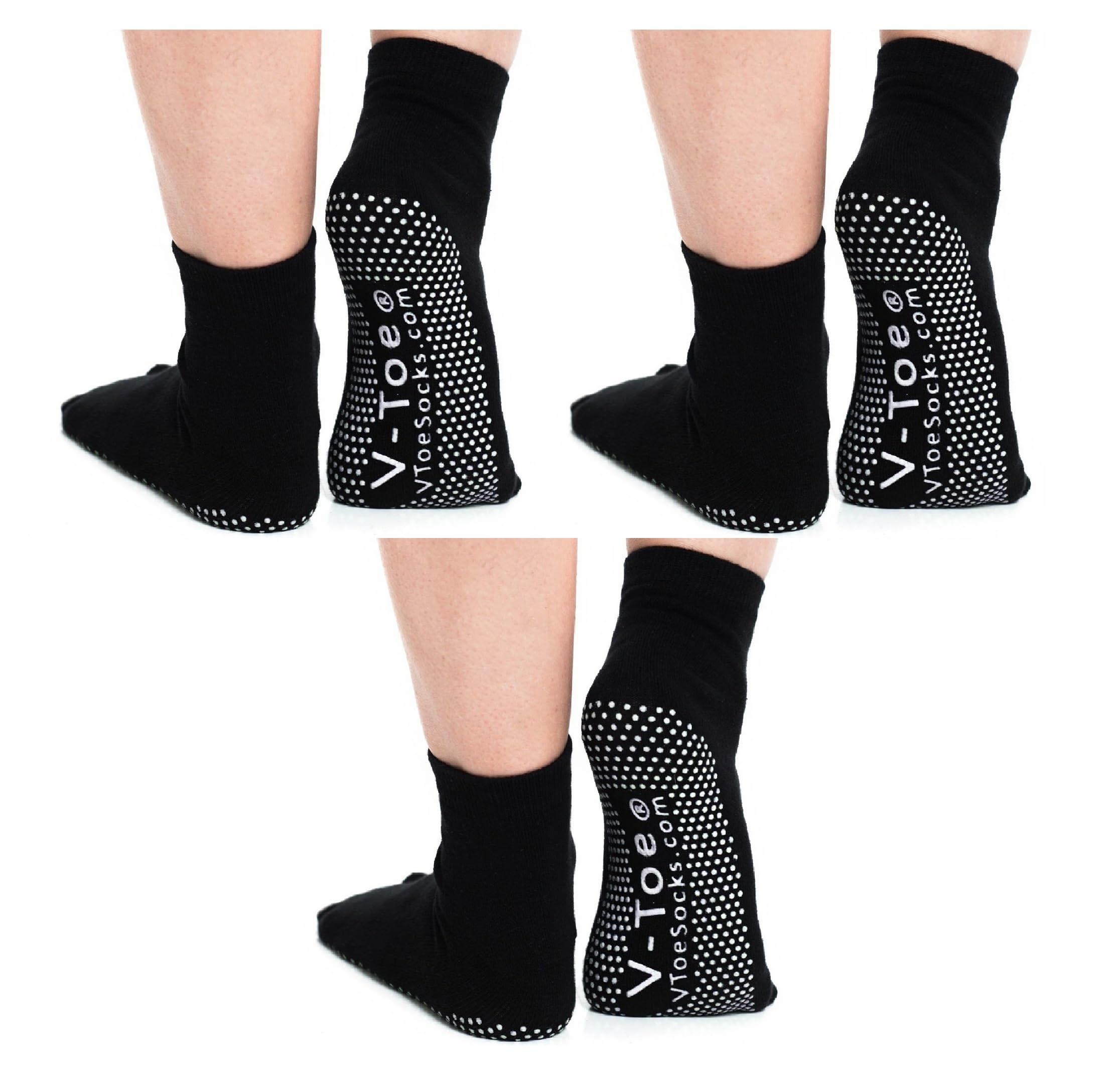 V-Toe Non-Slip Flip-Flop Socks - Tabi Split Toe Socks for Men &amp; Women Size - Women's Toes Separated Yoga Socks