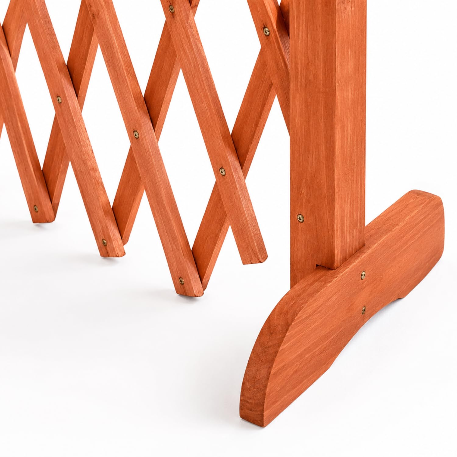 Separé Divisorio Esterno da Giardino Steccato Grigliato in Legno Traliccio Estensibile fino a 150 cm per Sostegno Piante Rampicanti Recinzione Decorativa Pergolato Autoportante Privacy