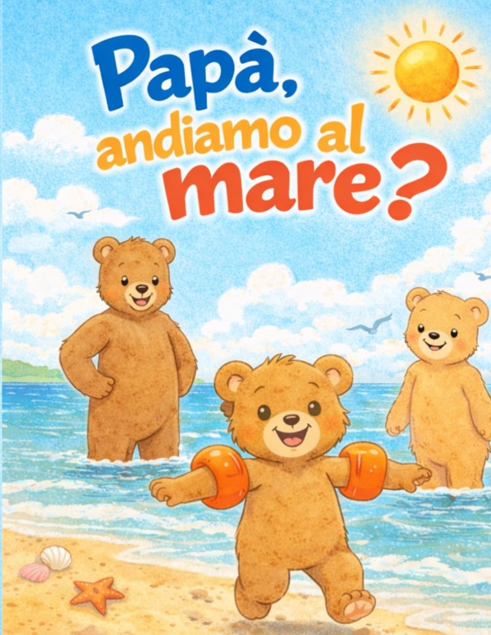 PAPÀ, ANDIAMO AL MARE?: Favola da colorare