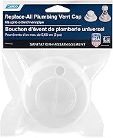 Vista 9 de Tapa y kit de reemplazo para respiradero de cañería Camco, Solo ventilación, Blanco