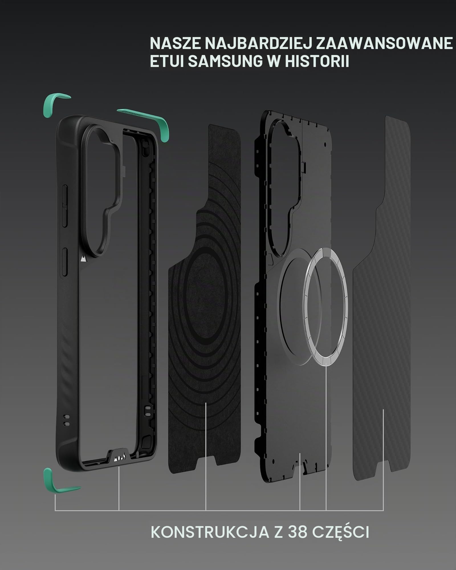 Mous Etui do Samsung Galaxy S26 Plus, kompatybilne z MagSafe, nieograniczone włókno aramidowe
