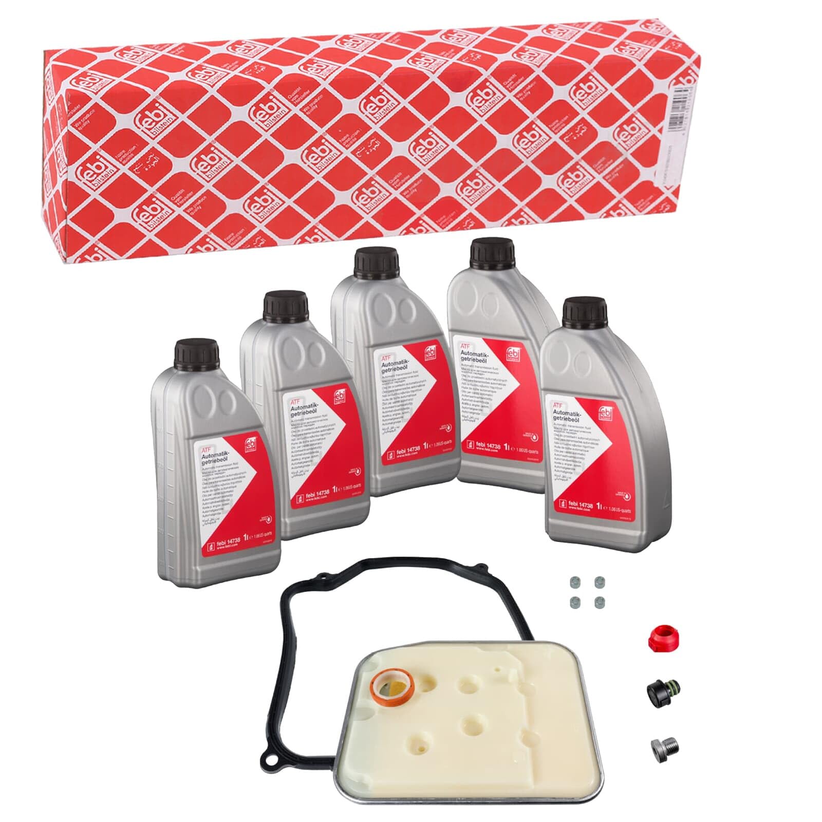 FEBI BILSTEIN 176856 Kit de mantenimiento de caja de cambios automática Compatible con VW Golf IV Hatchback 1J1 GOLF III 1H1 Golf IV Variant 1J5, SKODA OCTAVIA 1U2, AUDI A3 Hatchback 8L1