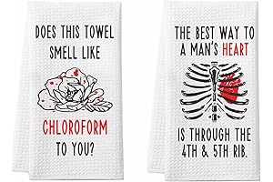 2 Pack Funny Gothic Kitchen Towels: Serial Killer Gifts for Women
