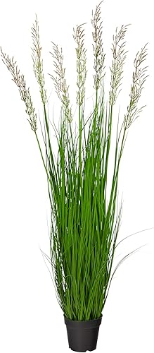 Nearly Natural Planta artificial de hierba de pluma de 4.5 pies