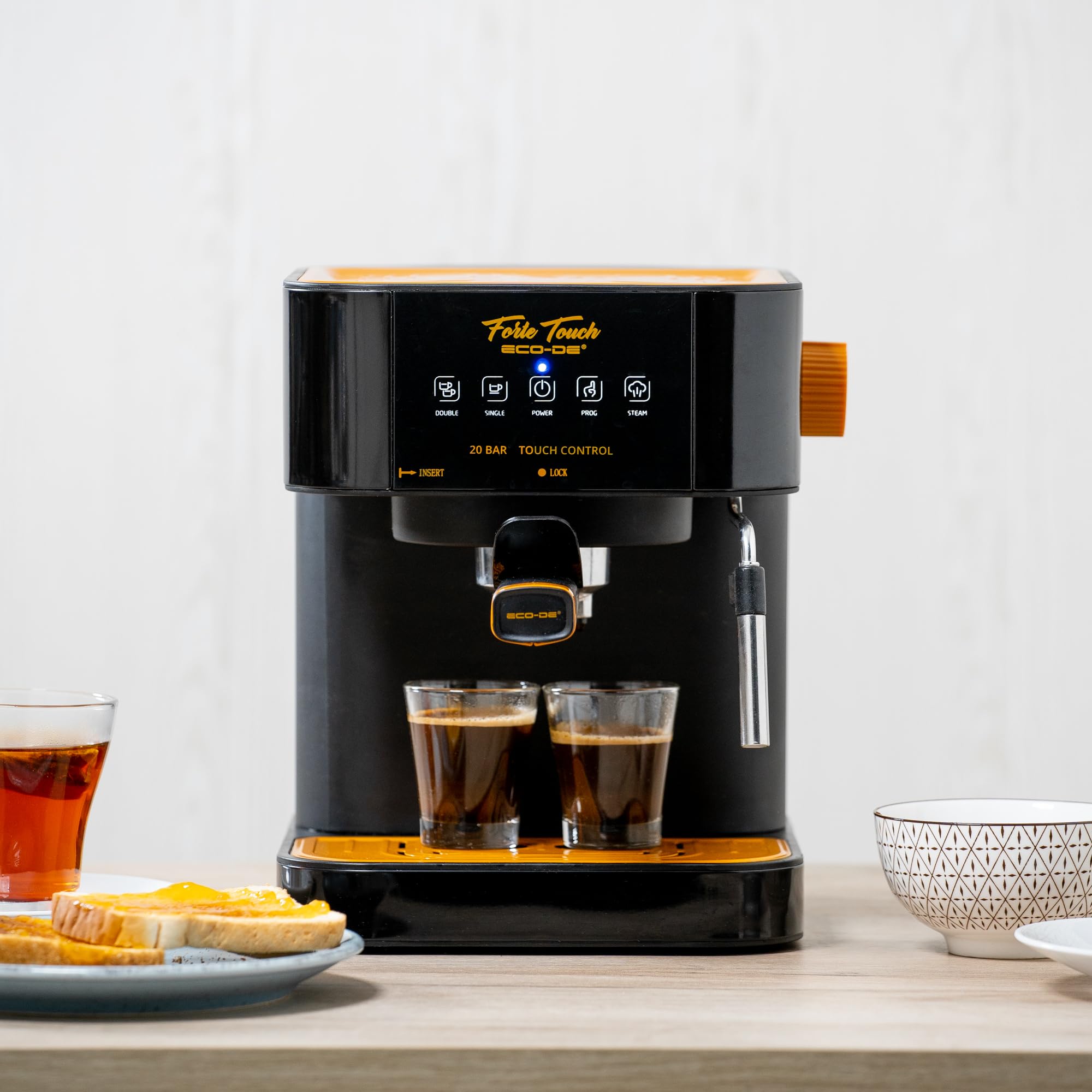 ECODE® Set Idee Regalo Piccoli Elettrodomestici Utili per Cucina e Casa, Offerta Macchina Caffè Espresso Cialde e Macinato + Macinacaffè Elettrico – Idea Regalo per Compleanno, Matrimonio ed Amici