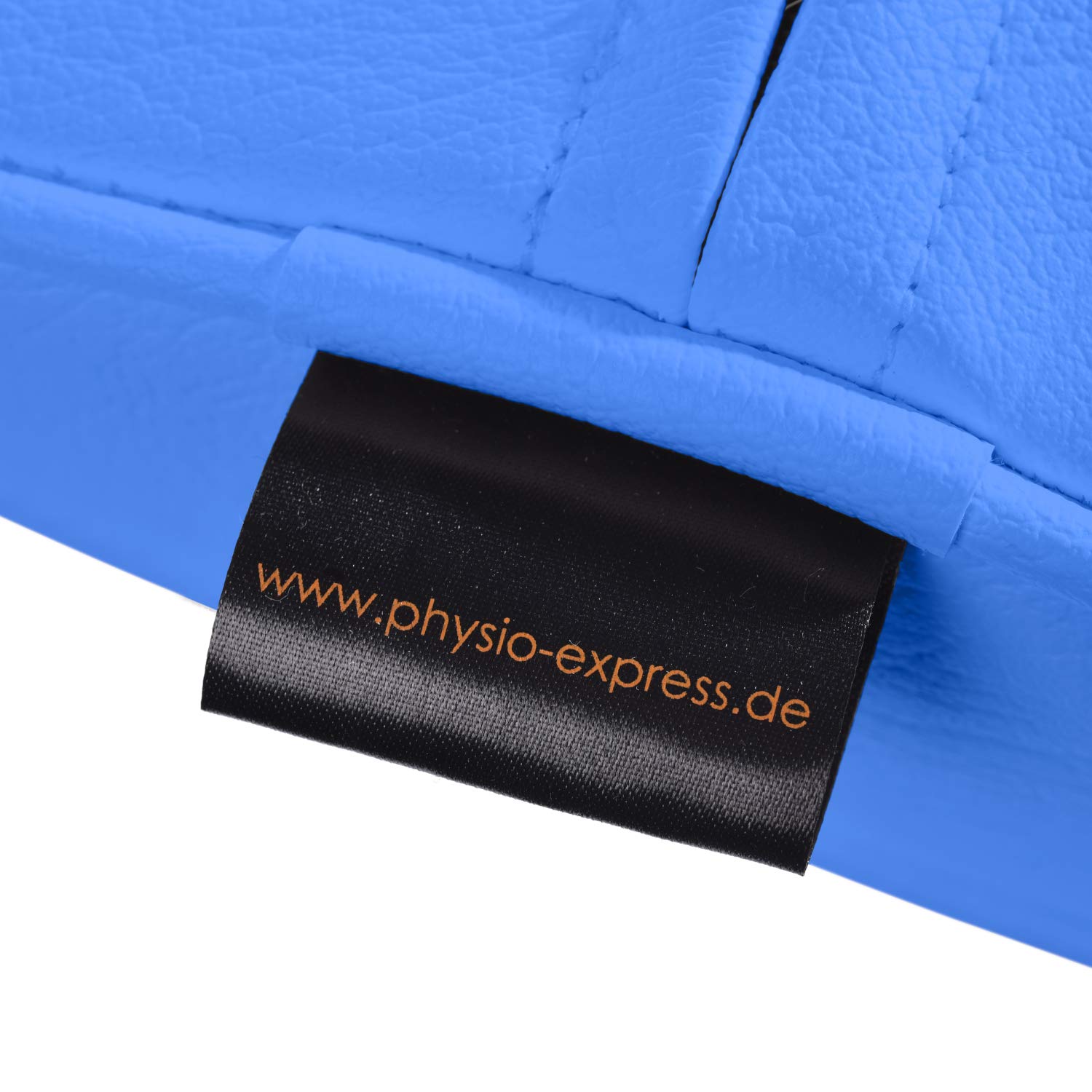 Pader Medi Tech Halbrolle I Knierolle aus Polyetherschaumstoff I Lagerungsrolle mit Kunstlederbezug und Kedernähten I 50 x 18 x 9 cm I in 20 Farben verfügbar (Eisblau)