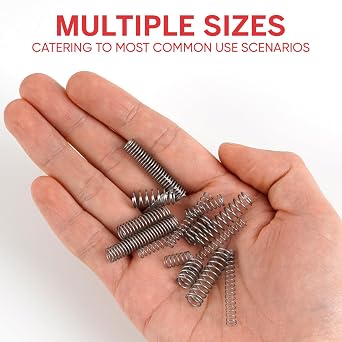 300Pcs Compression Springs Assortment Kit,304 Stainless Steel Small Springs with Storage Case,23 Different Sizes Metal Spiral Spring for Home Repairs,DIY Projects
