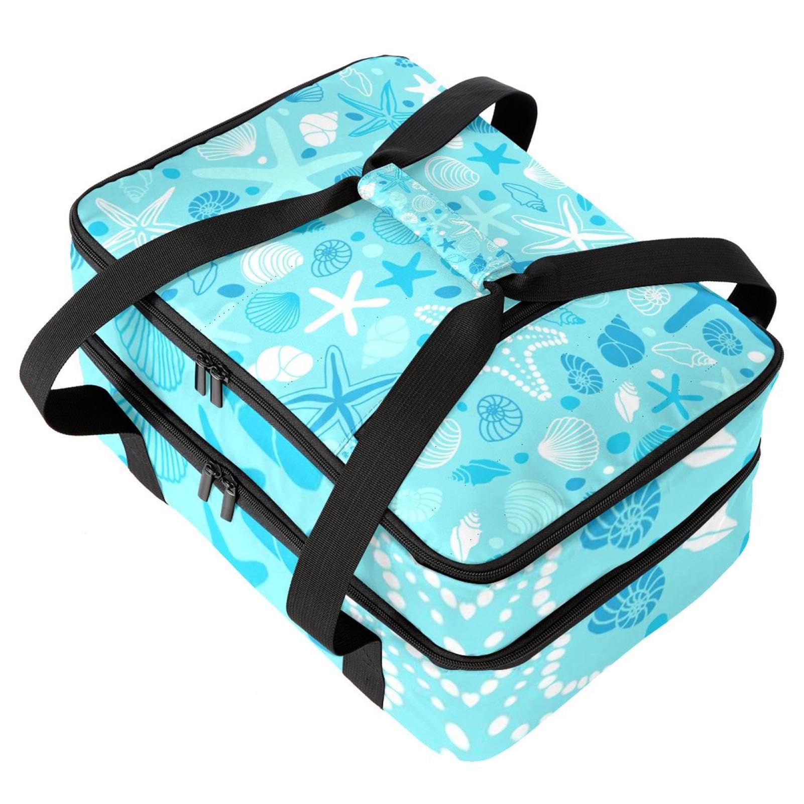Grand sac à déjeuner isotherme pour homme et femme, double couche, étanche, étanche, réutilisable, sac fourre-tout pour le travail, l'école, le pique-nique, la plage, le camping, les voyages,