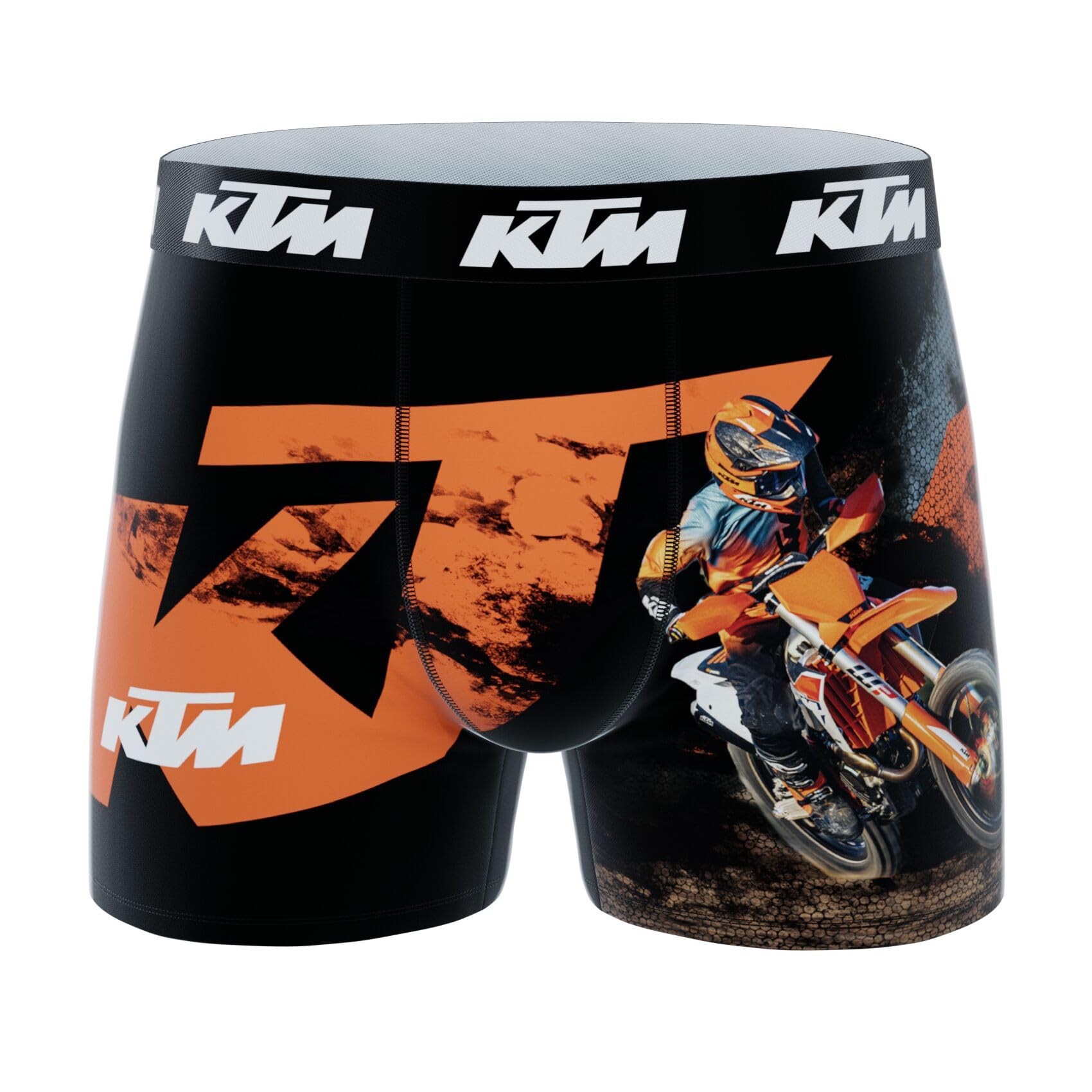 KTM Boxer Enfant, Caleçon Garçon Stretch, Confortable et Ultra-Doux (Lot de 4)
